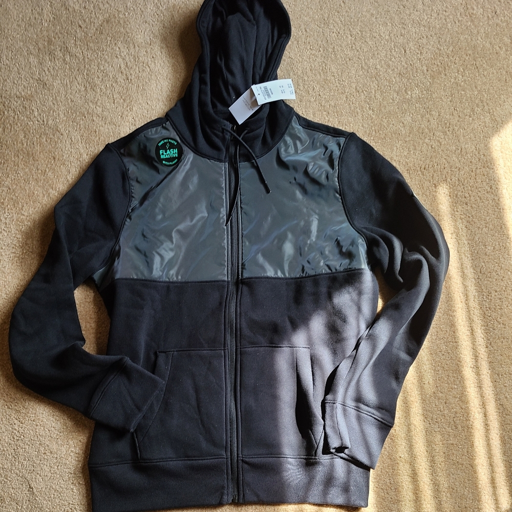 Hollister  glow on the dark black hoodie